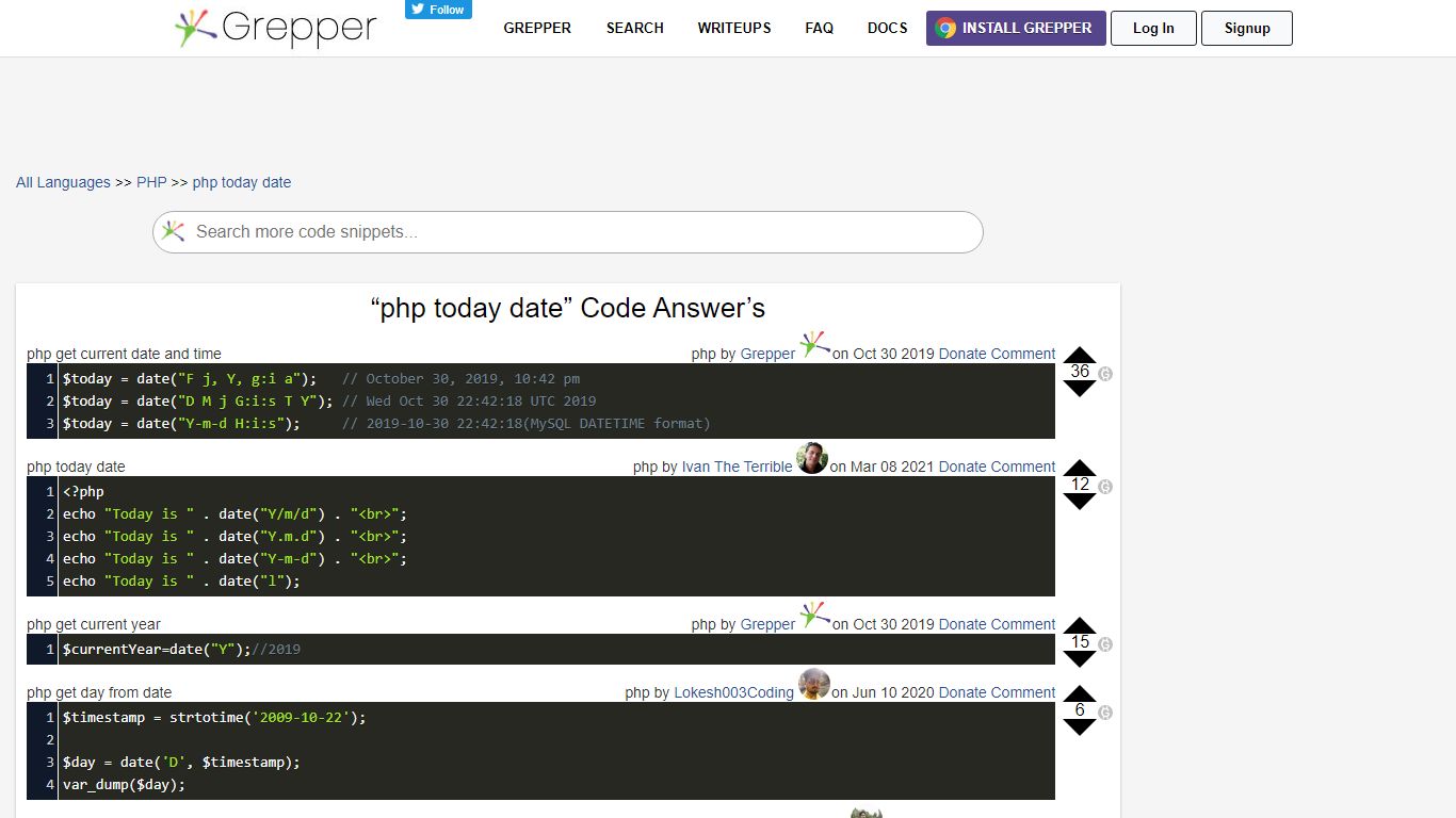 php today date Code Example - codegrepper.com